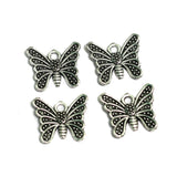 13x15mm Butterfly German Silver Charms