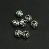 6mm German Silver Round Beads