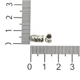 8x5mm German Silver Beads