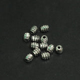 5x4mm German Silver Beads