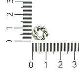 10mm German Silver Ring Beads