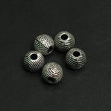 7mm German Silver Round Beads