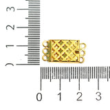 2 Pcs, 2.5 Cm Golden 3 Strings Brass Connectors