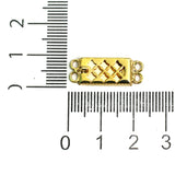 2 Pcs, 2.5 Cm Golden 2 Strings Brass Connectors