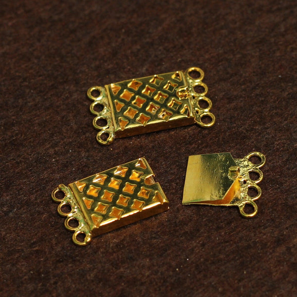 2.5 Cm Golden 4 Strings Brass Connectors