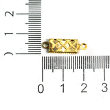 2 Pcs, 2.5 Cm Golden 1 String Brass Connectors