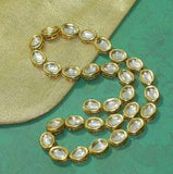 15 Pcs, 13mm Golden Meenakari Kundan Kadi Chain Golden