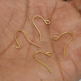 20 Pcs, 22mm Golden Earring Hooks