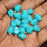 100 Pcs, 12x8mm Turquoise Tumble Acrylic Loreal Beads