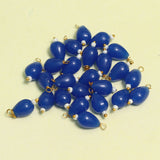 100 Pcs, 10x7mm Blue Drop Acrylic Loreal Beads