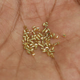 2800+Pcs, 13/0 Golden 2 Cut Silver Line Glass Seed Beads