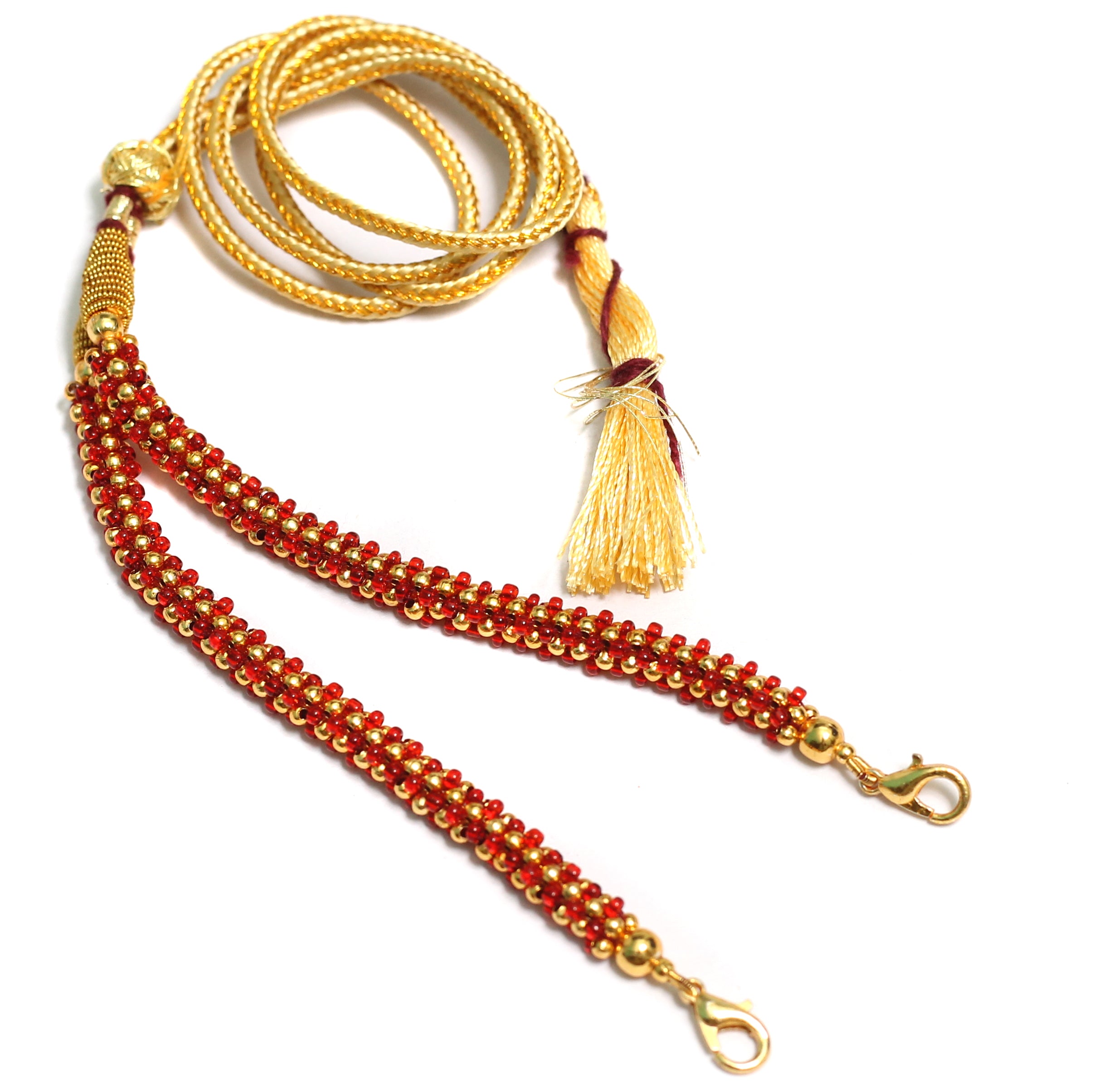 Metal Beads Pendant Dori Red