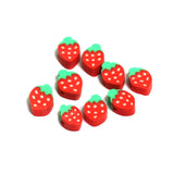 6x9mm Strawberry Polymer Clay Fimo Beads