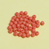500 Pcs, 4mm Light Pink Round Glass Beads