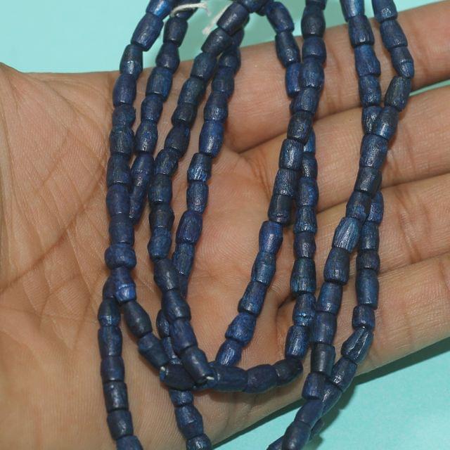 1500 Pcs,7x5mm Oval Wooden Beads Blue