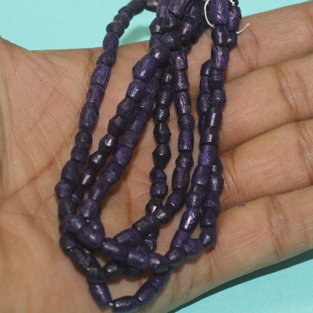 1500 Pcs,7x5mm Oval Wooden Beads Purple