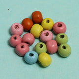 7mm Round Wooden Beads