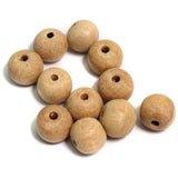 16mm Round Unpolished Wooden Beads
