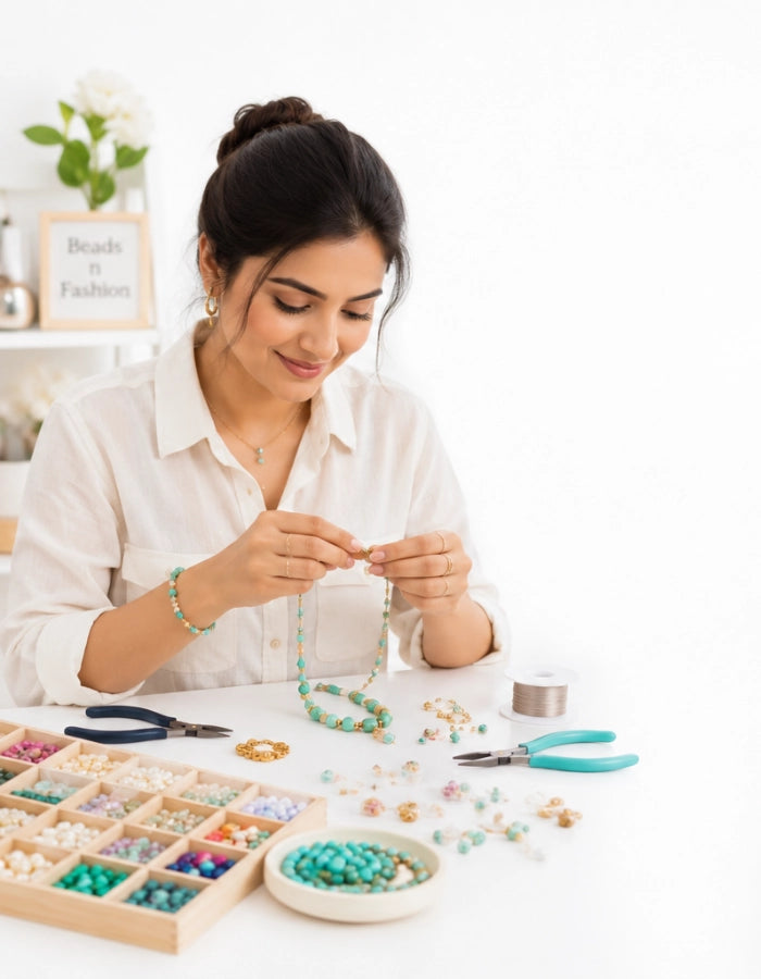 Woman Crafting Jewellery